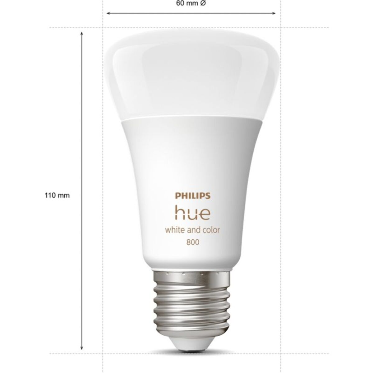 Ampoule LED connectée PHILIPS HUE E27 White&Color Ambiance pack de 2