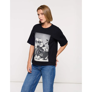 Camiseta Manga Corta Negro - Gatet