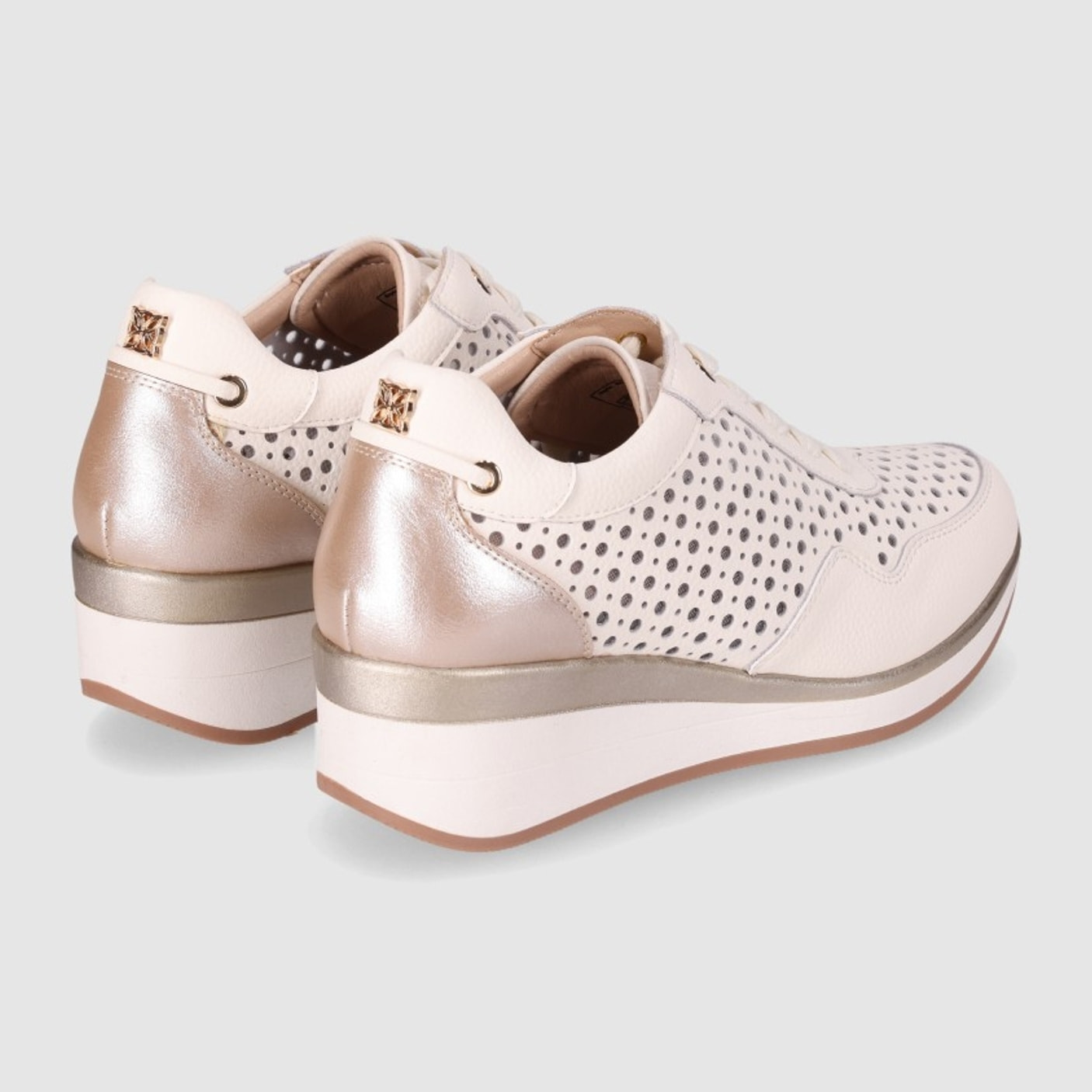 Zapatos de Piel - Hielo - Tacón: 5 cm