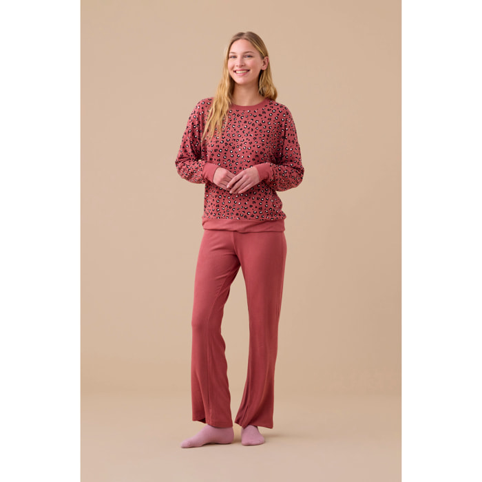 Pigiama donna costina articolo animalier. Noidinotte