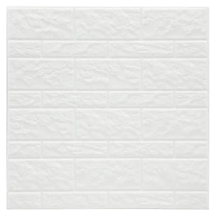 Lot de 2 stickers - carrelage - blanc - 30x30 cm