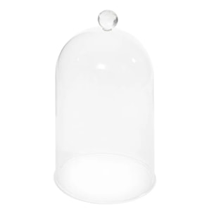 Cloche à bougie Bella H.22,5cm transparent