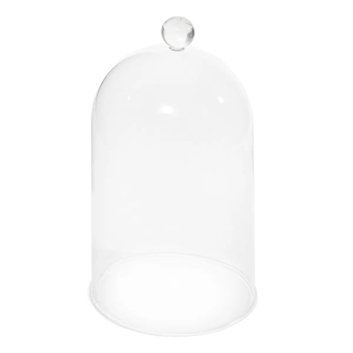 Cloche à bougie Bella H.22,5cm transparent