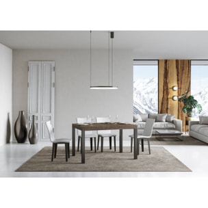 Mesa extensible 90x130/234 cm Everyday Nogal estructura Antracita