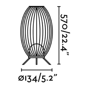 CAGE LED Lampe portable gris foncé