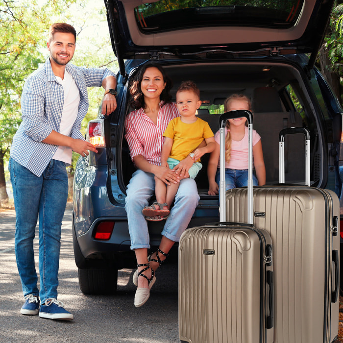 Maleta Itaca Sevron Champagne