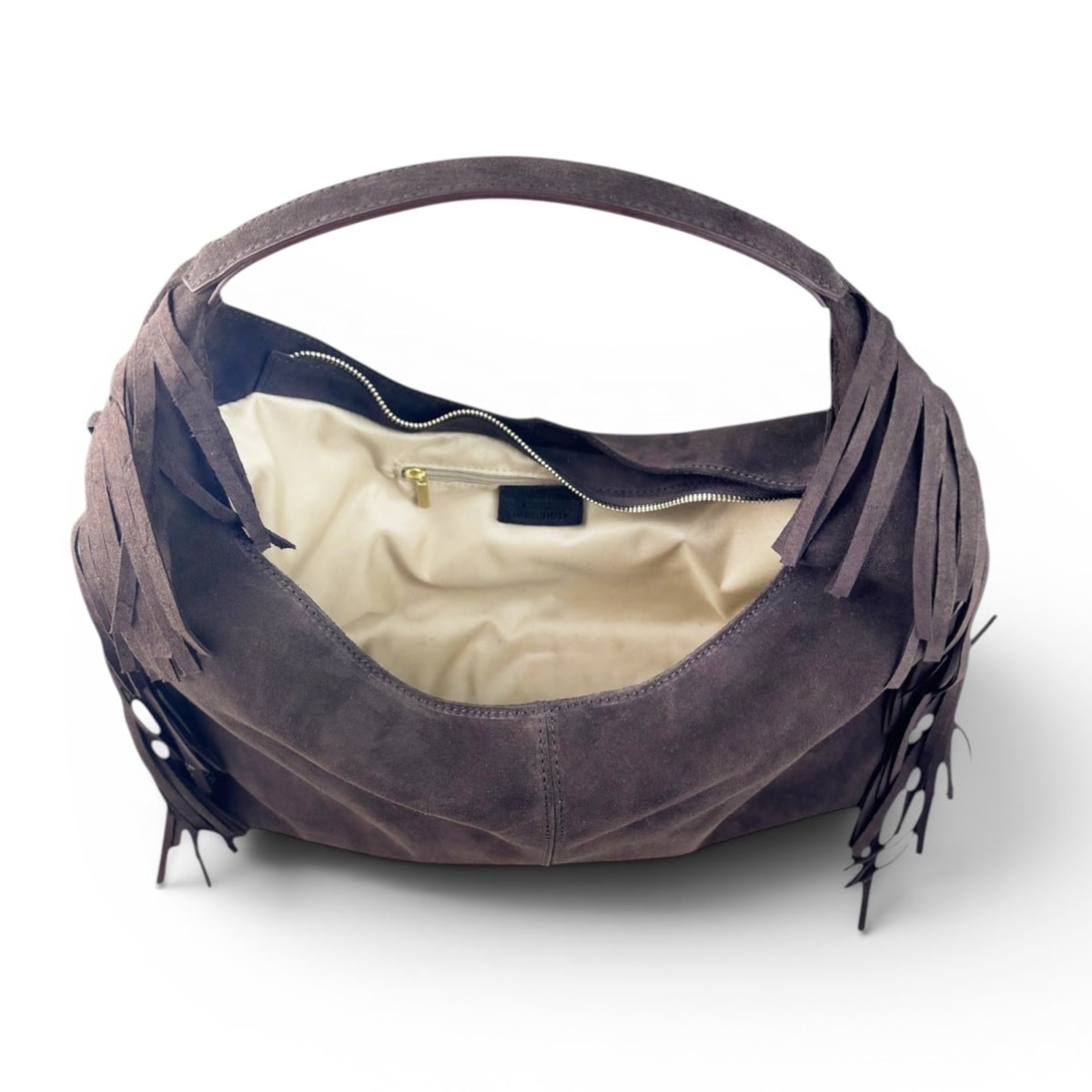 Borsa a Spalla Cheval Firenze Belen Suede Testa di Moro