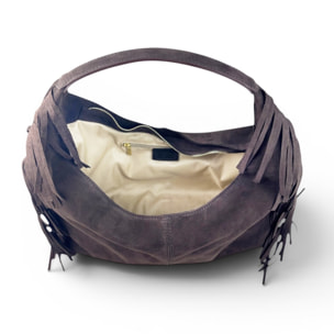 Borsa a Spalla Cheval Firenze Belen Suede Testa di Moro
