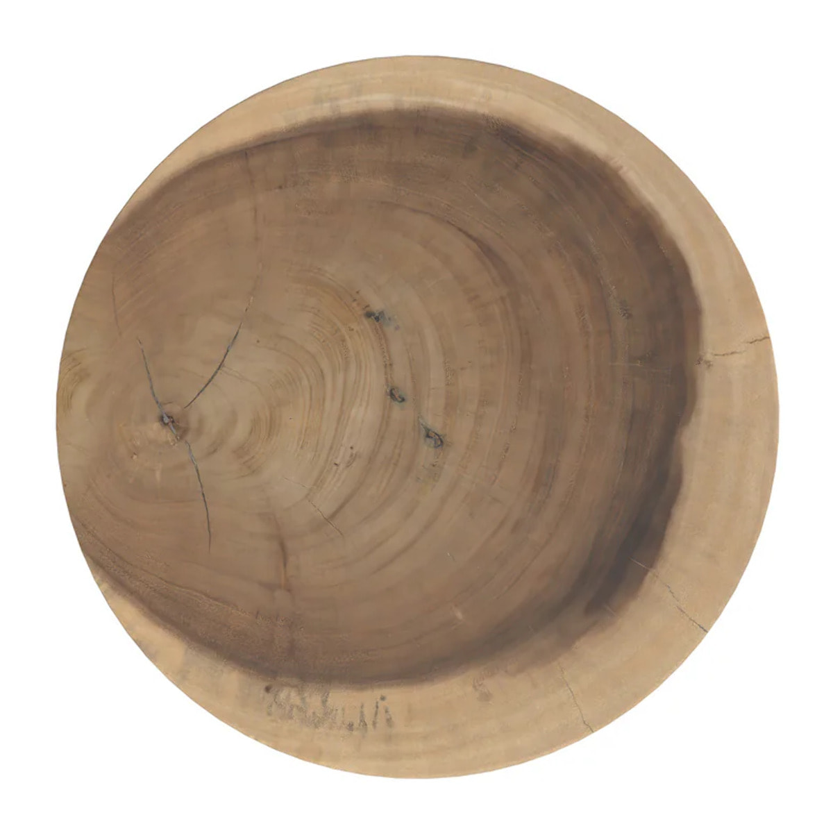 Tabouret rond en bois de suar D30 cm - Lewa