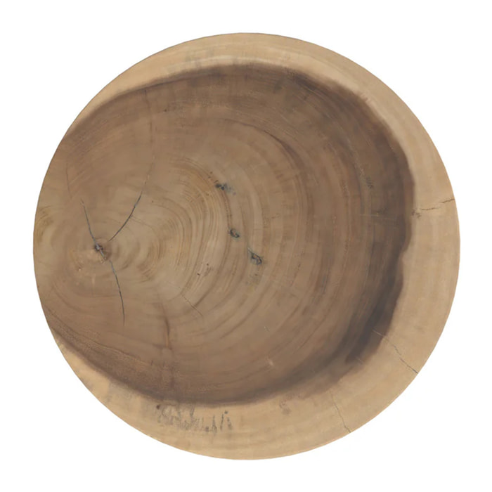 Tabouret rond en bois de suar D30 cm - Lewa