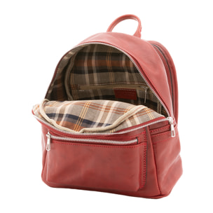Zaino  unisex In Vera pelle Made in Italy 23x29x13 cm