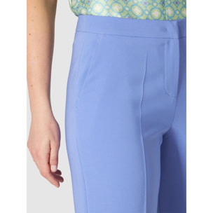 Oltre - Pantalones con pierna palazzo - Light - blue