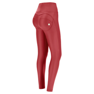 Pantaloni push up WR.UP® similpelle vita alta