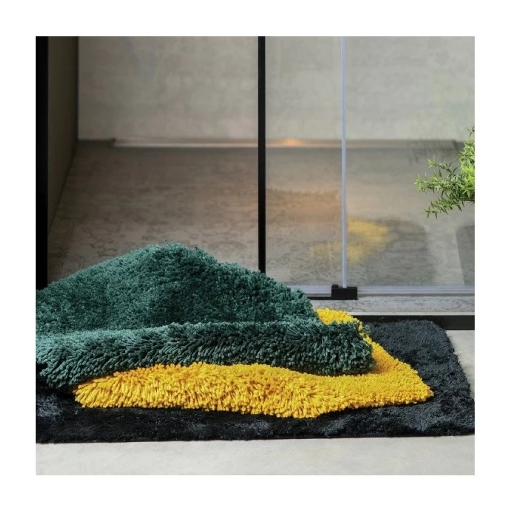 Tapis de bain Microfibre HIGHLAND 80x150cm Vert foncé Spirella