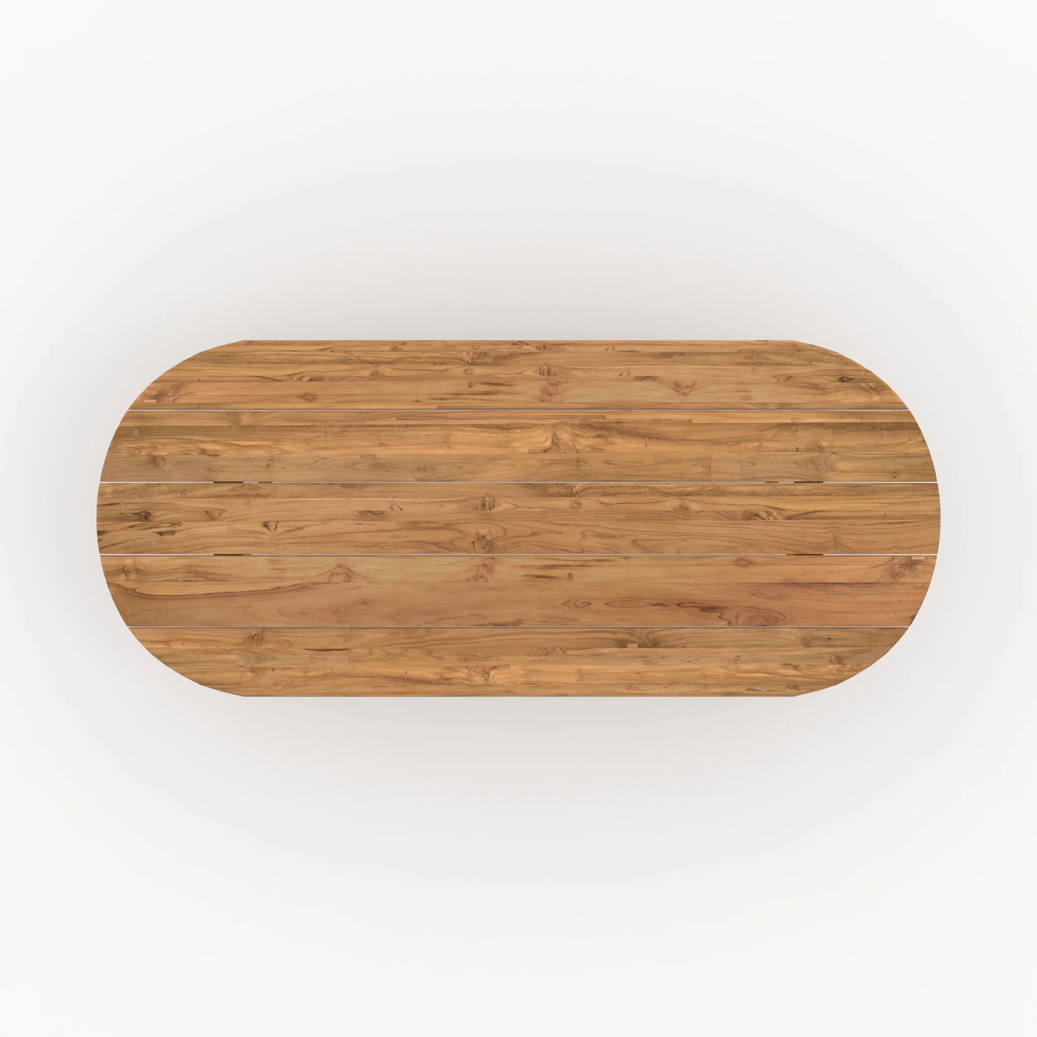 Table de jardin ovale en bois de teck recyclé 10 personnes - Bora