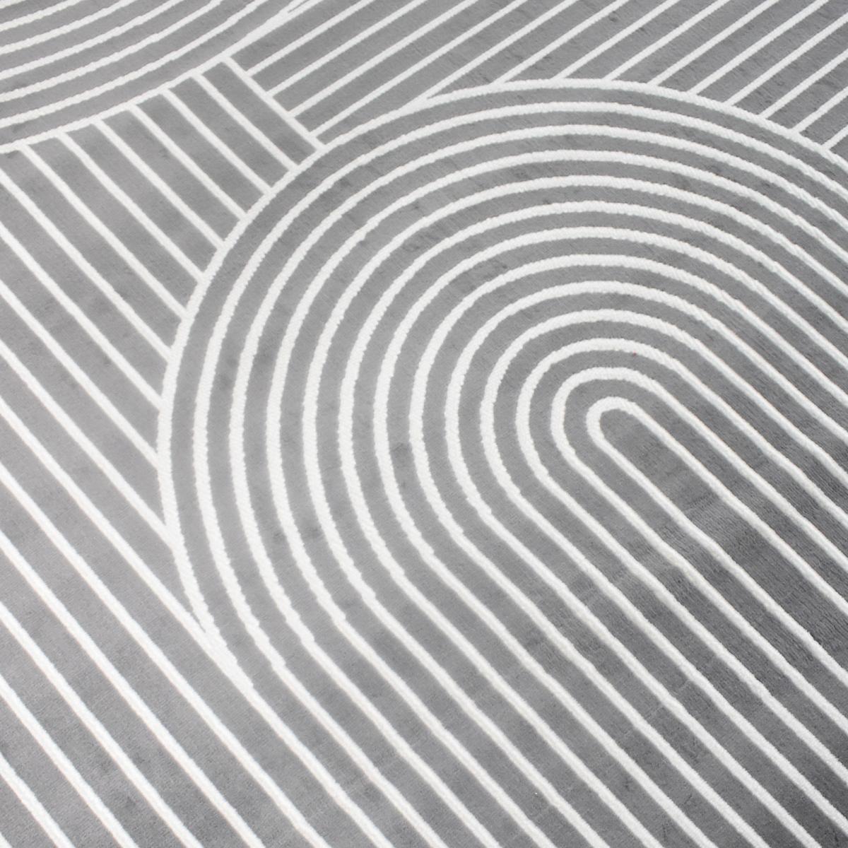 Tapis salon et chambre tissé motif arc-en-ciel COTU