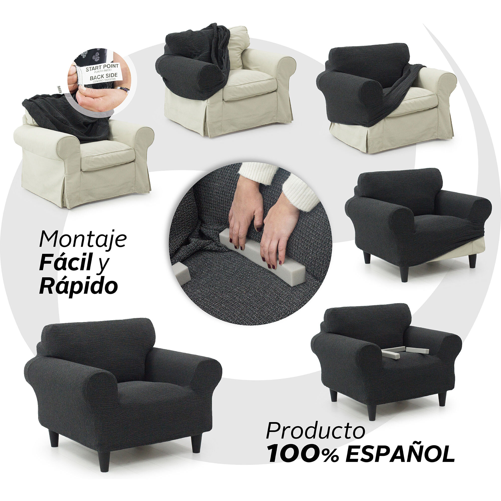 Funda Súper Elástica para SOFÁ modelo WONDER