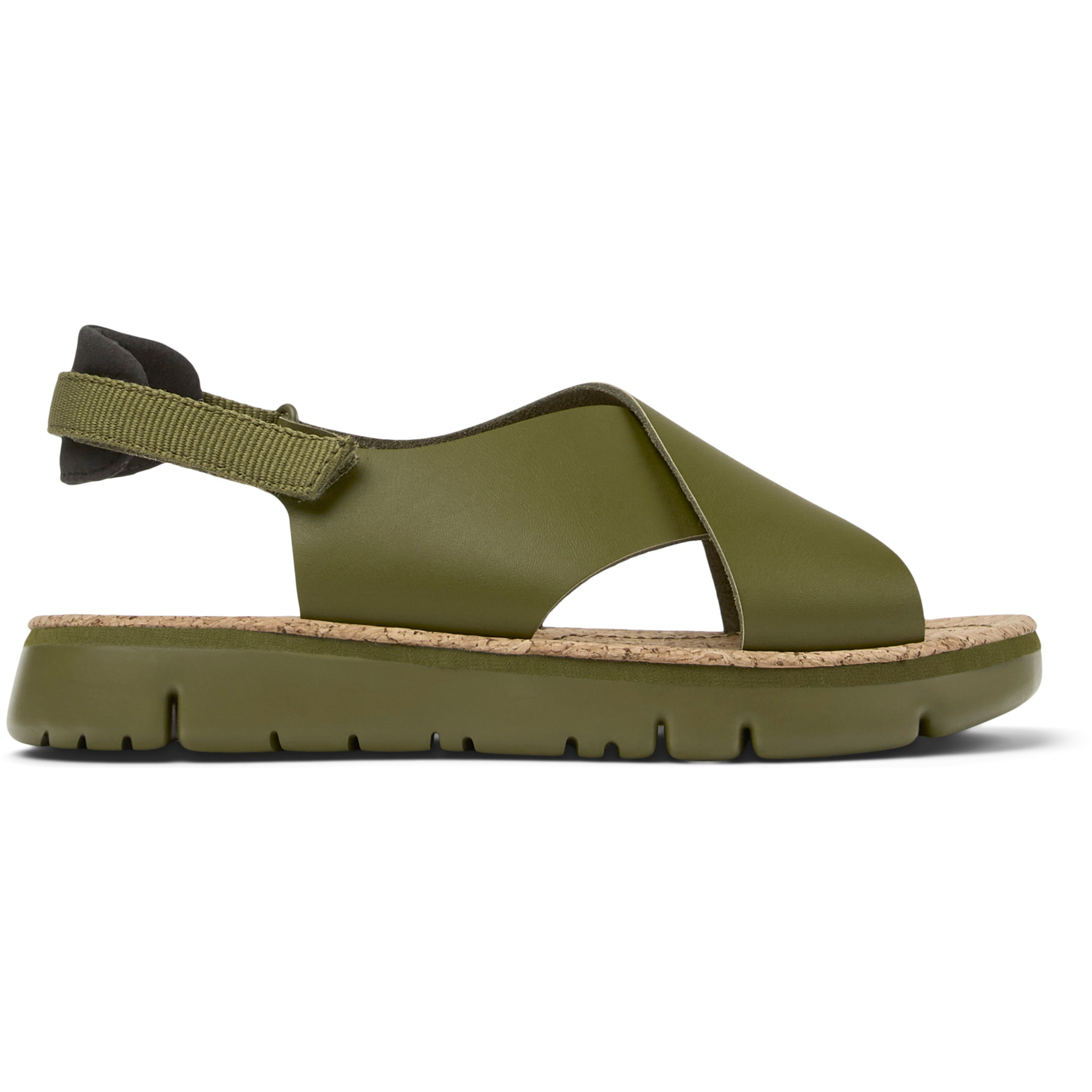 Sandalias - CAMPER Oruga - Verde - Cuero liso