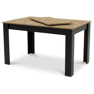 Tavolo allungabile moderno Artisan rovere e nero