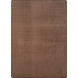 ALBA - Tapis doux mocca à poils courts