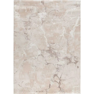 ORIS Alfombra efecto marmol con relieve beige, varias medidas disponibles.