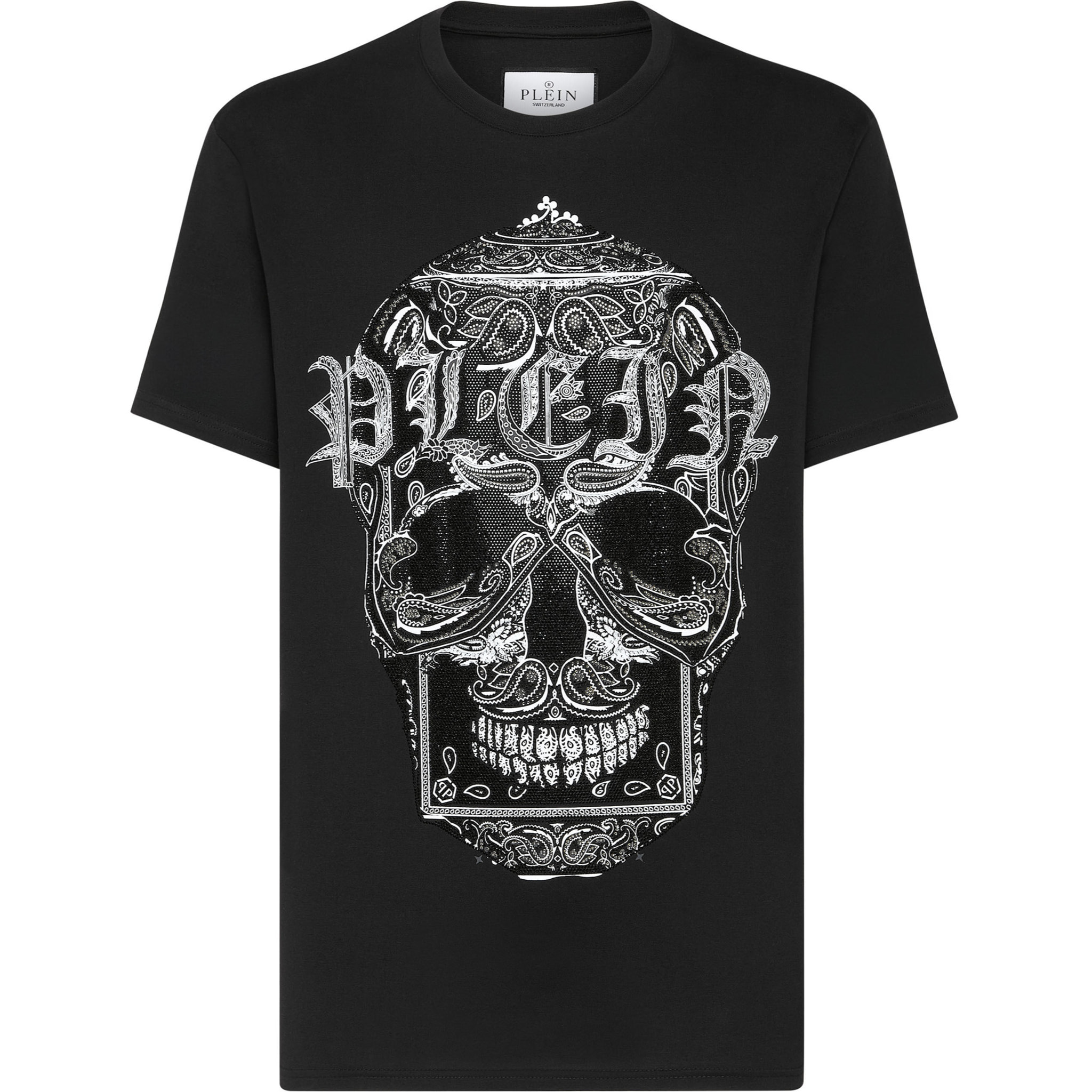PHILIPP PLEIN Camiseta de cuello redondo y manga corta SKULL