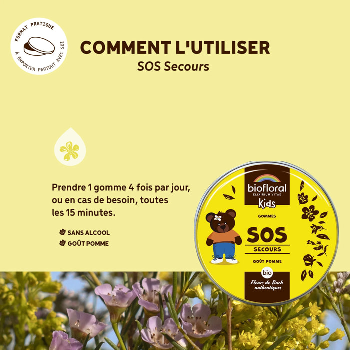 Biofloral - Enfants SOS Secours Jour - Bio - 45 gr