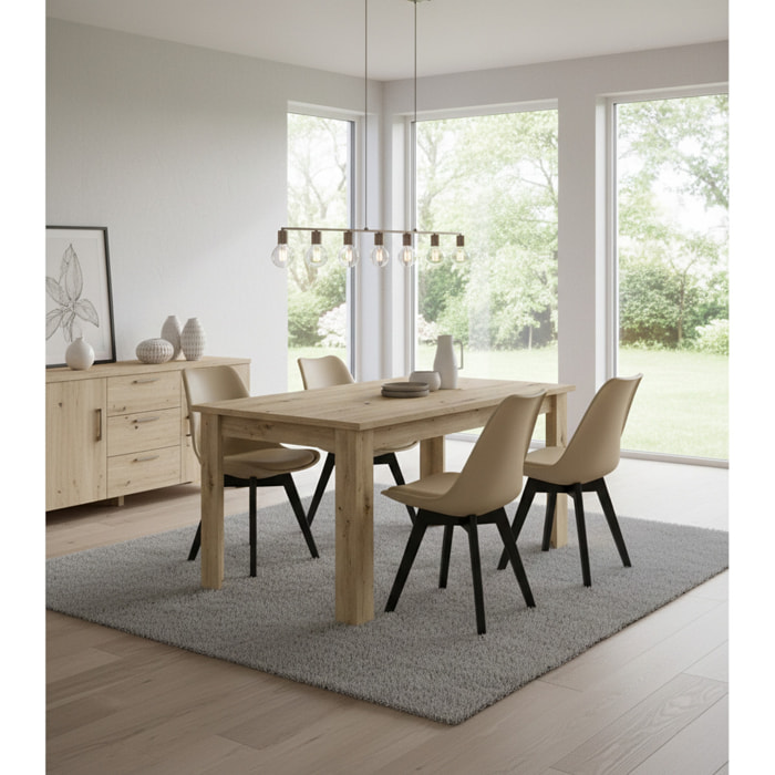 Tavolo da pranzo Artisan in rovere 120x80 cm