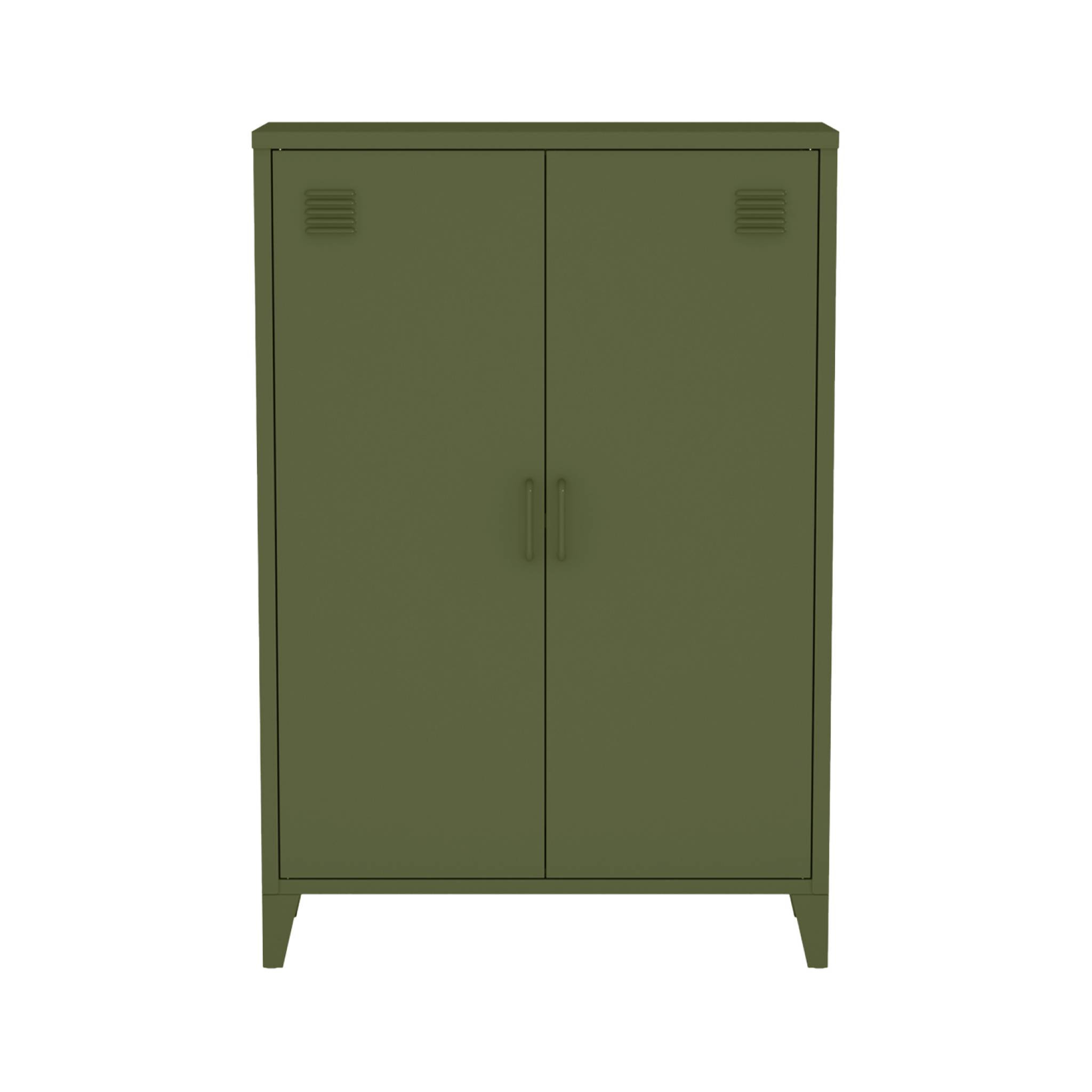 Commode/armoire métal 2 portes (lot de 2) SOHO