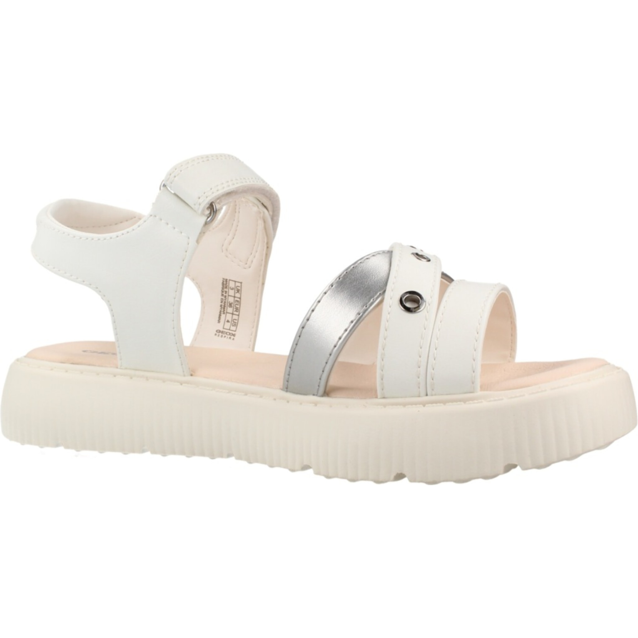 Sandalias Niña de la marca GEOX  modelo J SANDAL KODETTE GIR BLANCO