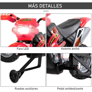 Moto Eléctrica a Batería 6V Rojo