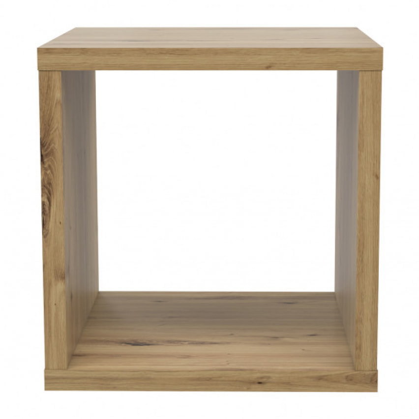 Etagère cube 1 casier décor en bois - 5 coloris - MAURO