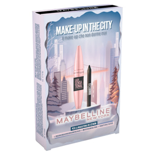 Confezione Regalo Natale Make Up in The City con Mascara Lash Sensational + Mini Matita Occhi + Pochette