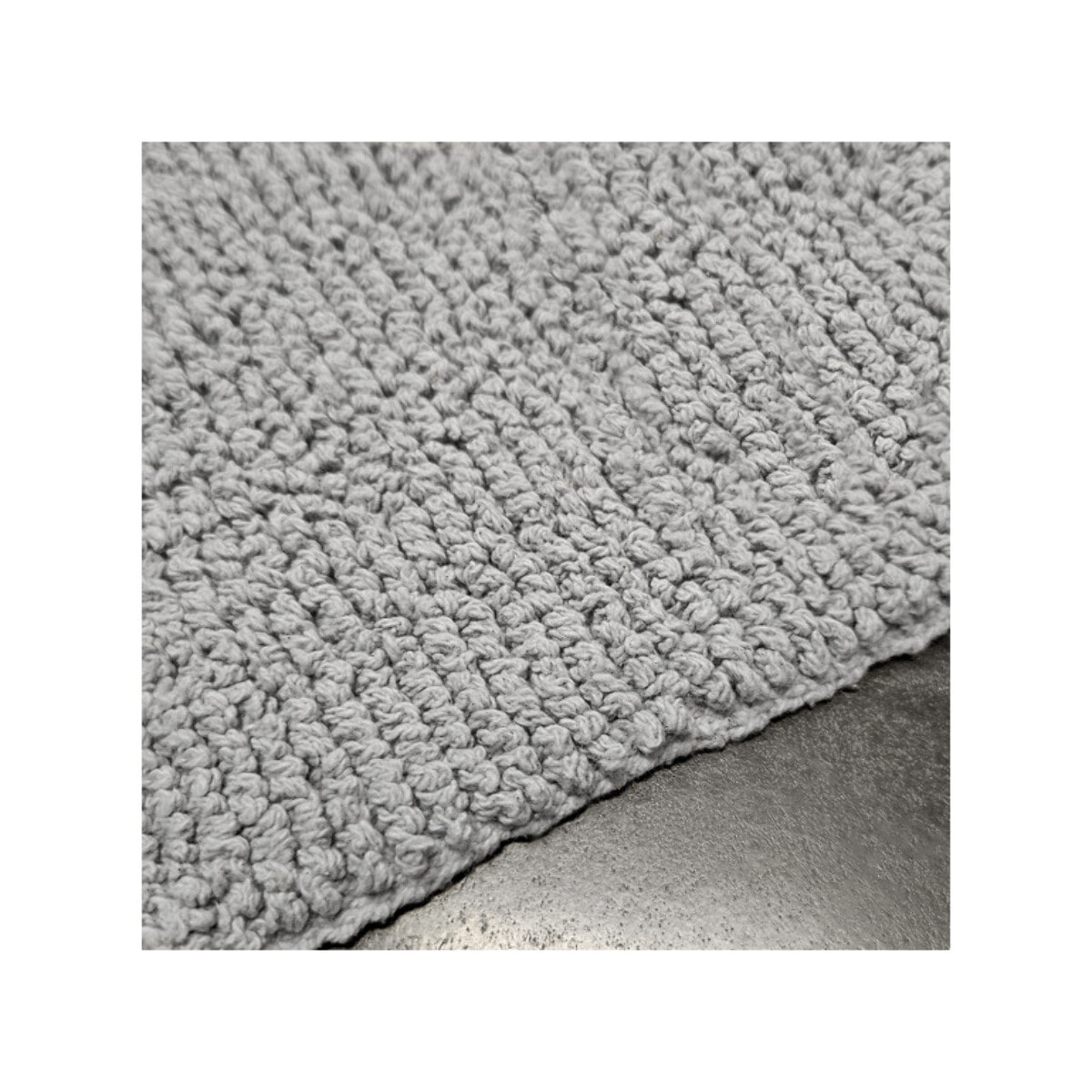 Tapis de salle de bain rectangulaire 40 x 60 cm en coton - WILLOW
