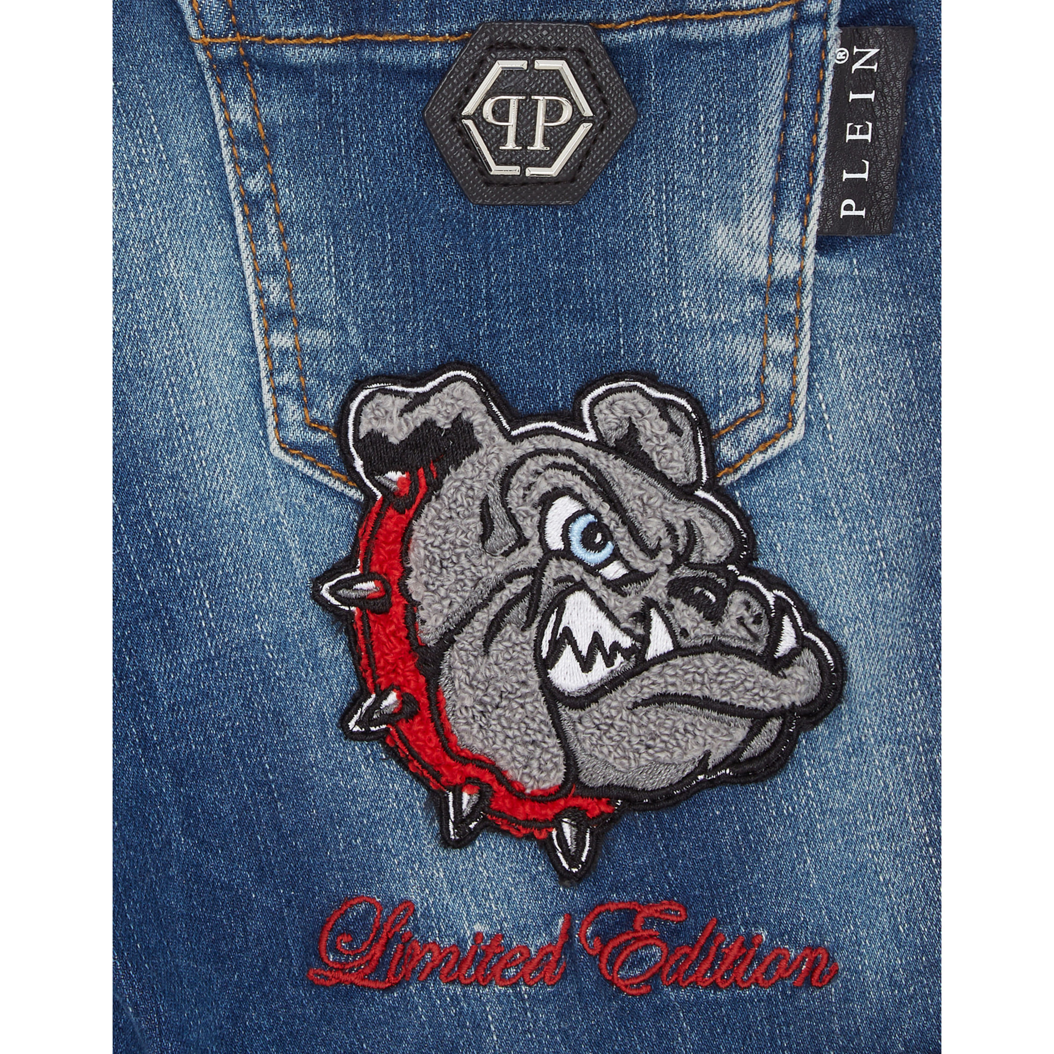 PHILIPP PLEIN SHORTS VAQUEROS FERMENTERA BULLDOGS