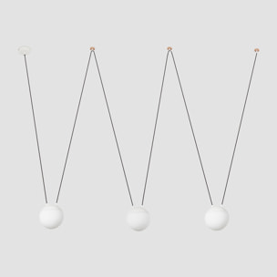 MINE GLASS SPACE 3L Sospensione bianca