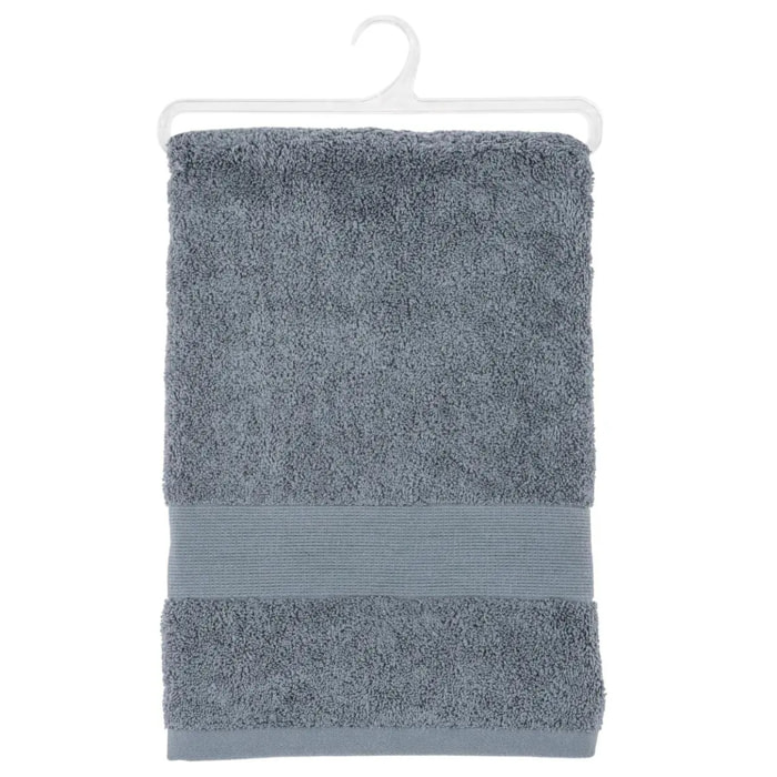 Drap de bain "Essentiel" coton gris 100x150cm