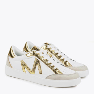 Sneakers bicolori metallizzate