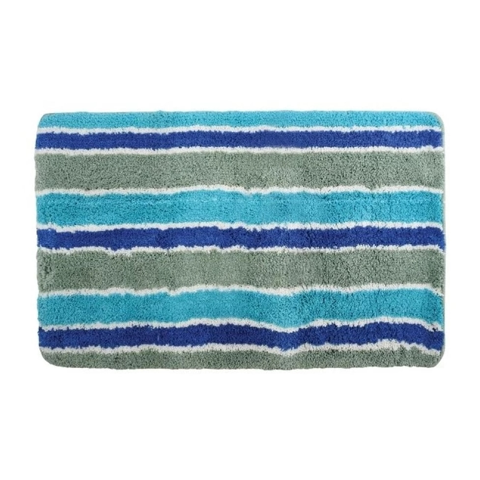 Tapis de bain Microfibre 50x80cm QUITO Bleu & Vert MSV