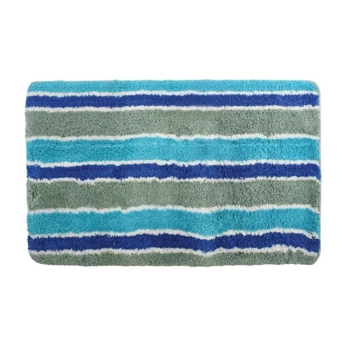 Tapis de bain Microfibre 50x80cm QUITO Bleu & Vert MSV
