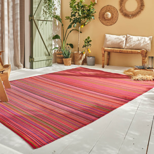 CAPRI - Tapis d'extérieur à motif rayure dégradée - Violet