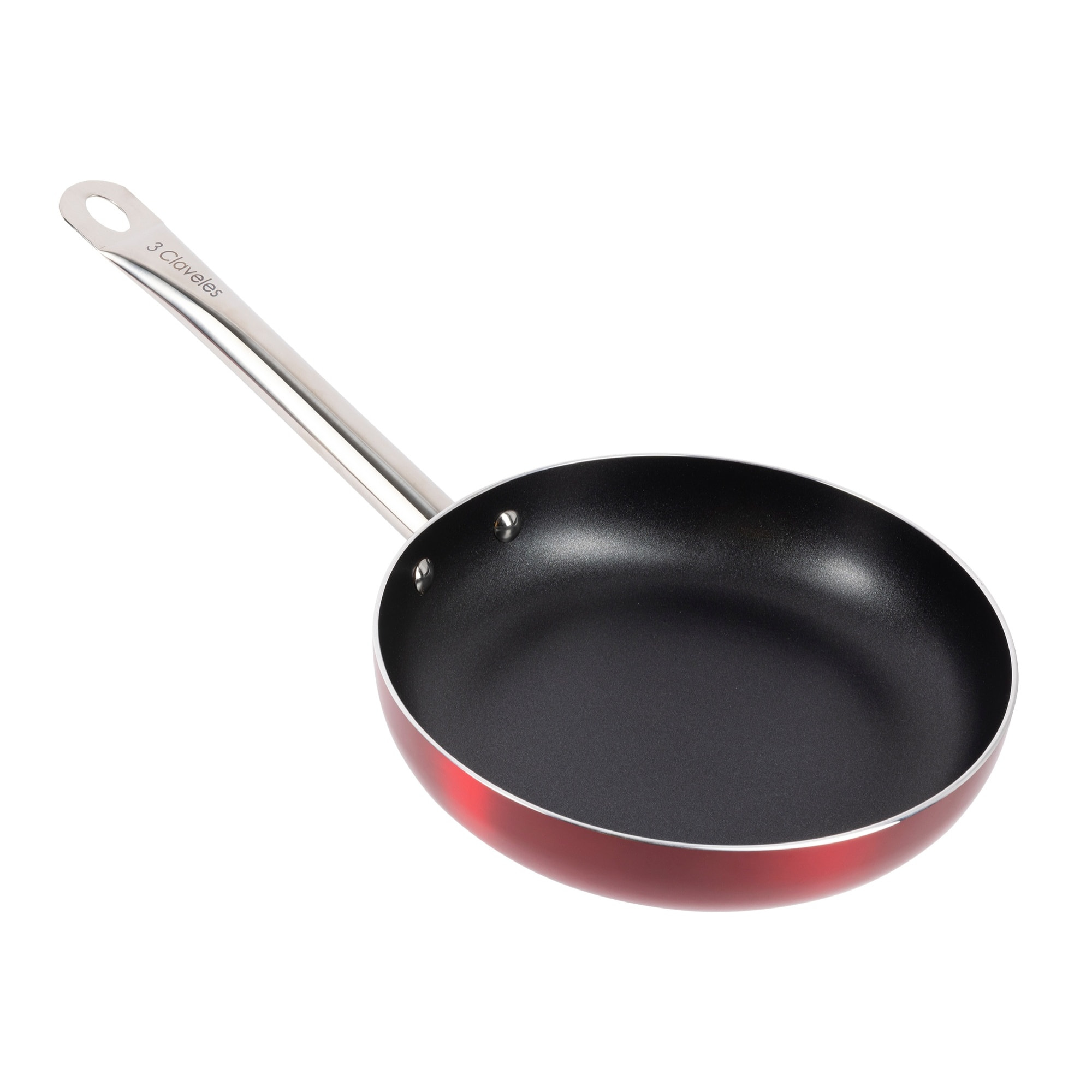 Set de 4 sartenes ø20ø24ø28ø30cm en aluminio prensado aptas para inducción 3 claveles