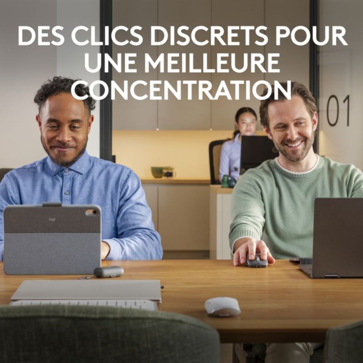 Souris sans fil rechargeable LOGITECH MX anywhere 3S Silencieuse Pale Grey