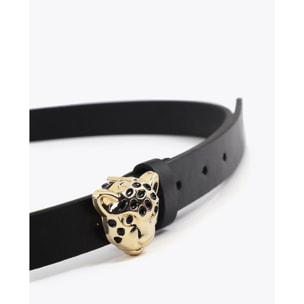 Cintura con fibbia leopardata personalizzata