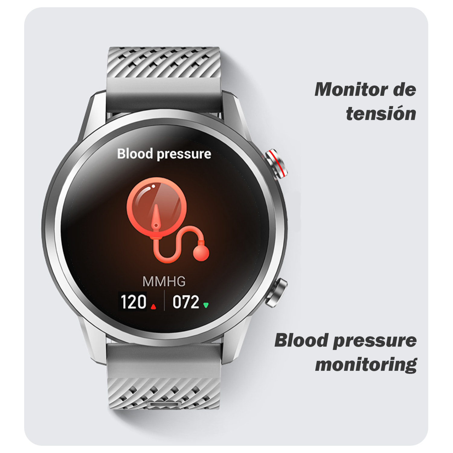 Smartwatch F32 con 20 modos deportivos. Monitor cardiaco, de tensión y oxígeno en sangre.