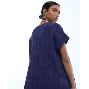 T-shirt in maglia jacquard LC