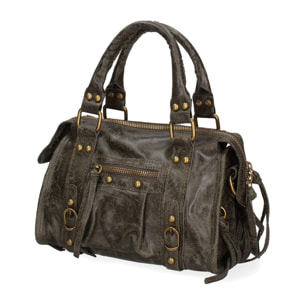 Borsa a spalla da donna - Modello Erisia - Vera pelle - 25.0 x 15.0 x 10.0 cm