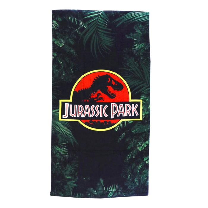 Serviette de bain et de plage imprimée 100% coton, JURASSIC WORLD LEGACY