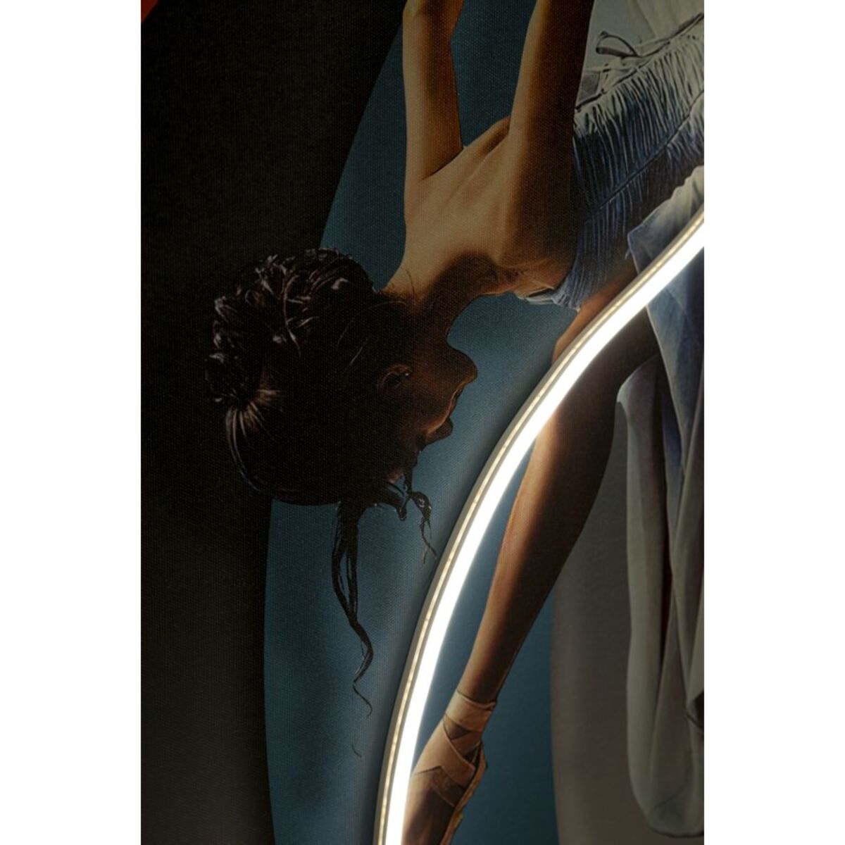 STAMPA C/LED SU TELA DANCER CM 60X3,5X90 (APPLICAZIONE 3D ACRILICO)