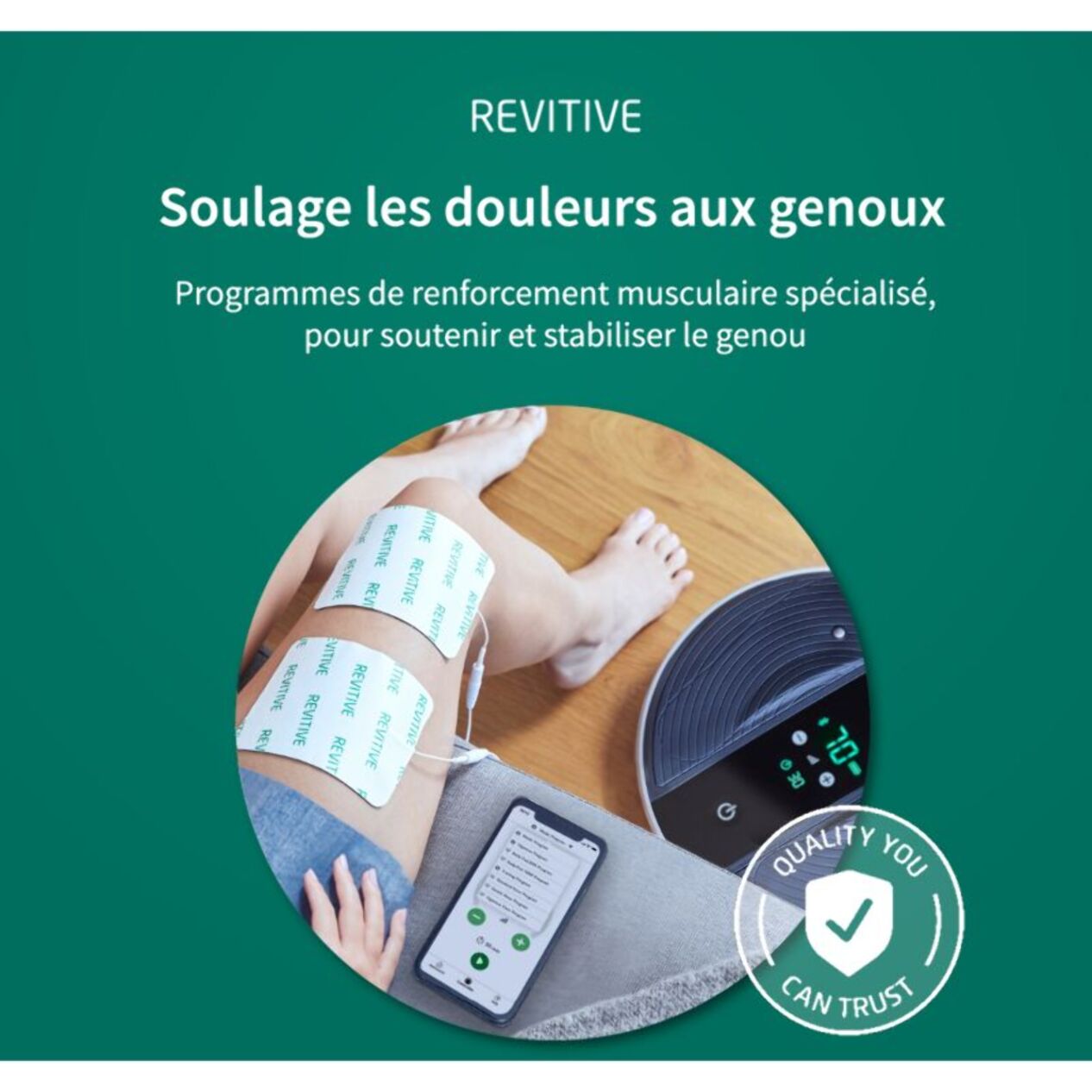 Stimulateur circulatoire REVITIVE Medic coach connecte